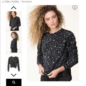 27 Miles Malibu Dipper loose sweater with stars